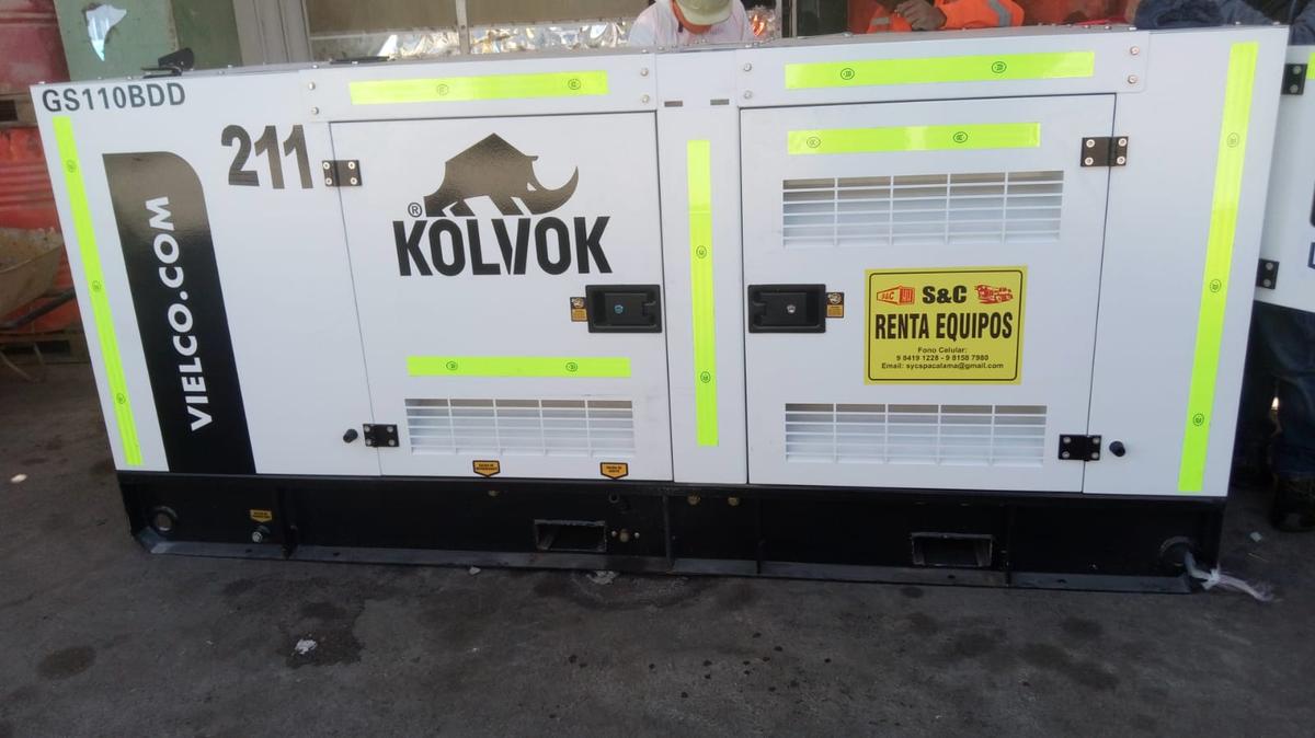 Arriendo generador eléctrico Calama — SyC Maquinarias
